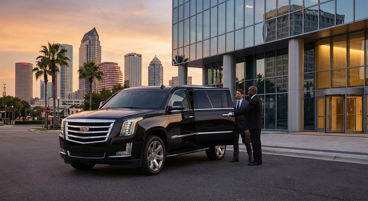 Black car service in Tampa for business, events, and airport transportation