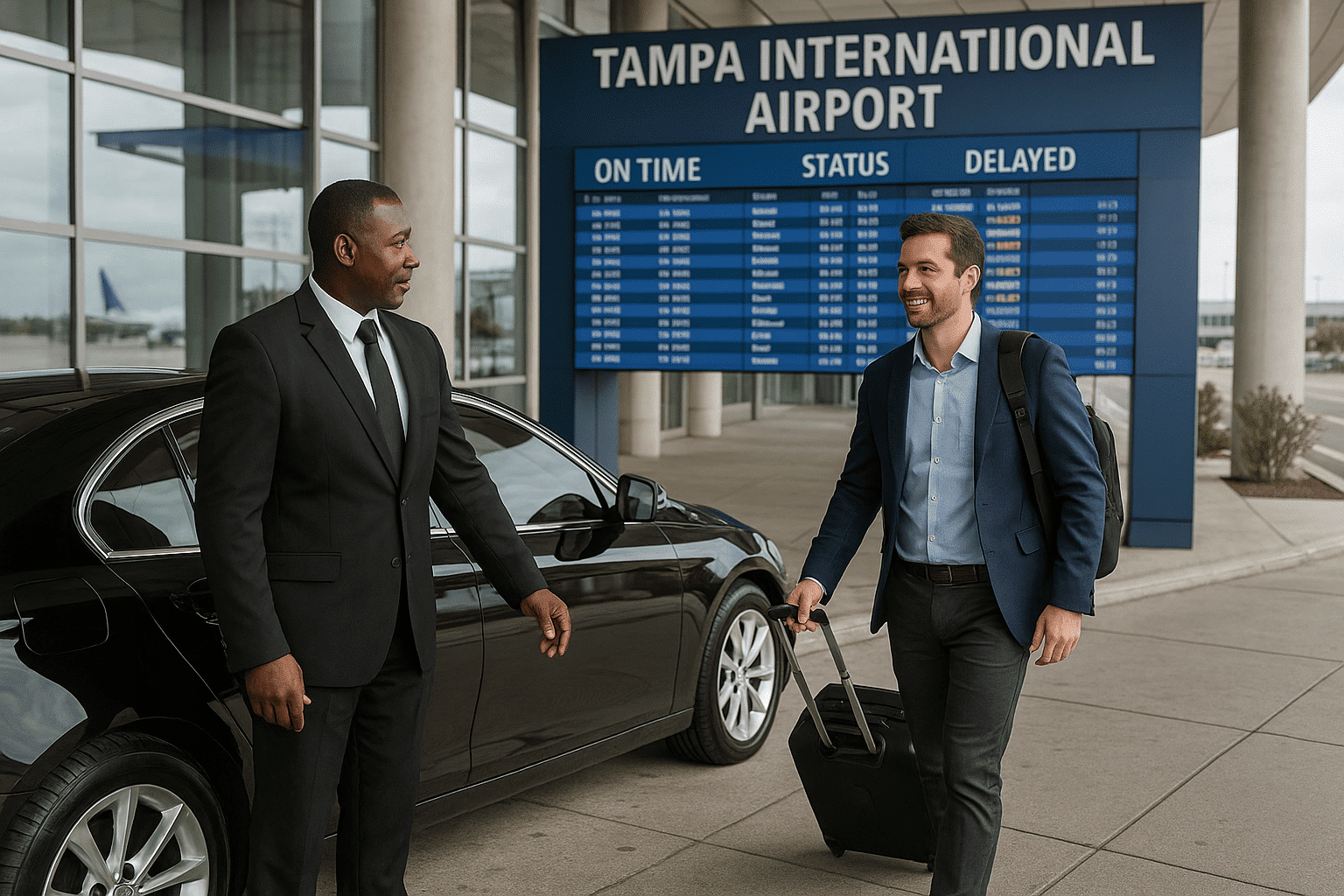 How Black Car Services Handle Airport Delays in Tampa